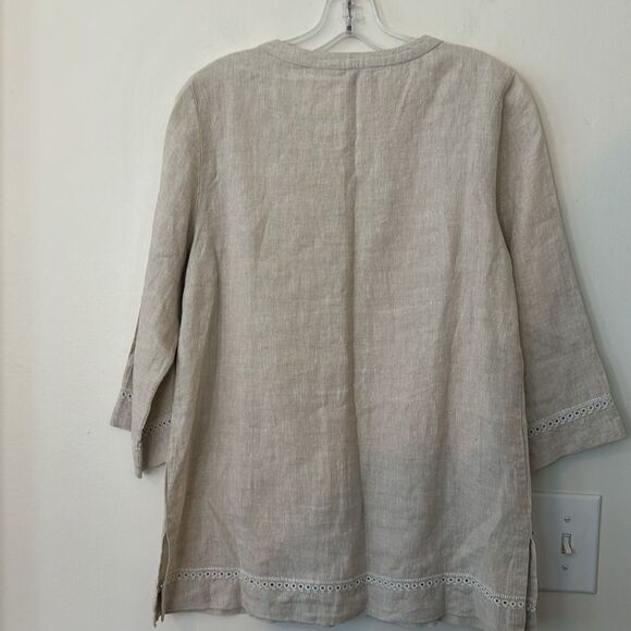 Tommy Bahama Linen Embroidered Tunic S - Picture 5 of 7